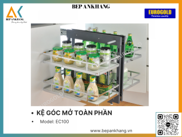 KỆ GÓC MỞ TOÀN PHẦN EUROGOLD EC100 - 900-1000MM 